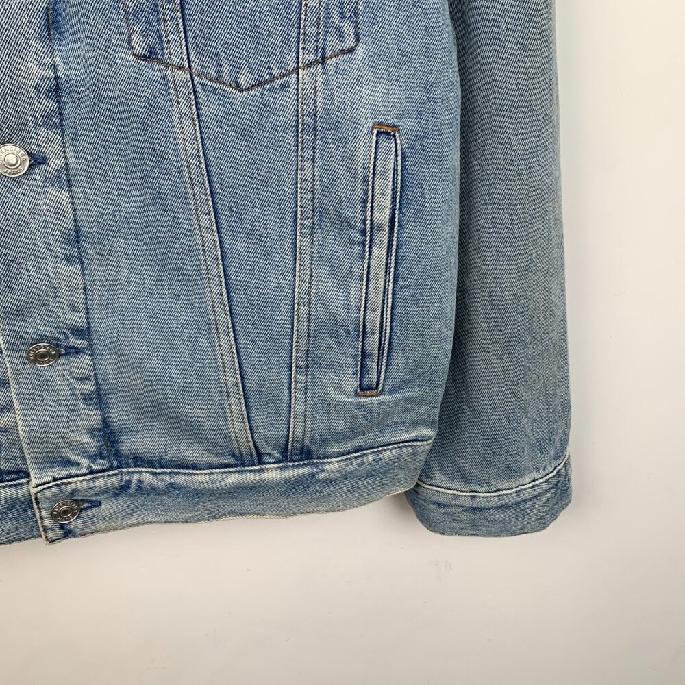 Balenciaga Blue Cotton Denim Jacket - Picture 4 of 8